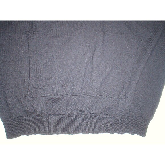 New NWT Designer Wool Sweater 44 Italy Womens 8 Zinco Black Kangaroo Pocket M - Picture 7 of 12